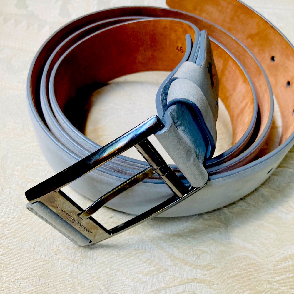 Salvatore Ferragamo Men’s Suede Belt size 46